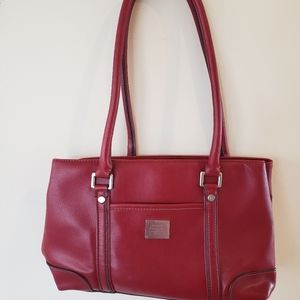 Vintage Liz Claiborne red handbag